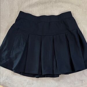 American Eagle Outfitters Black Pleated Skater Skort